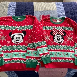 Family matching Disney Christmas sweaters